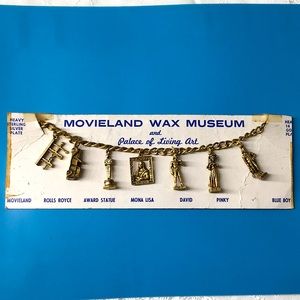 🖤60s MOVIELAND WAX MUSEUM charms bracelet